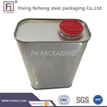 1L obdĺžniková plechovka na lepidlo alebo riedidlo